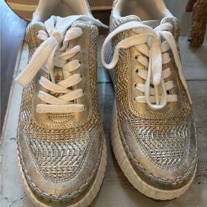 Universal Thread Metallic Lace-Up Sneakers